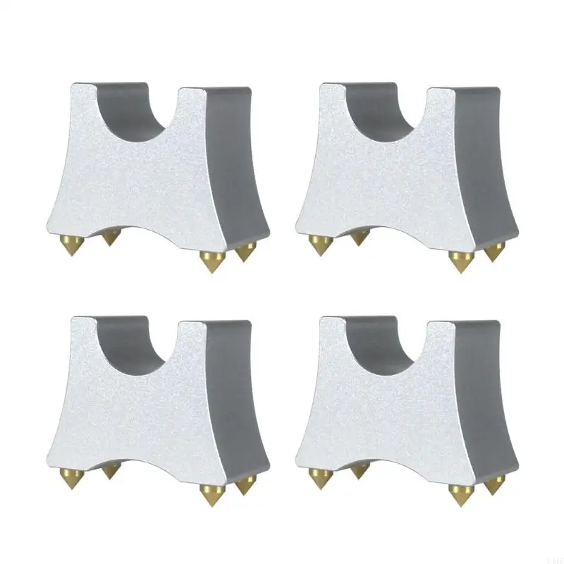 

L41E Pack of 4pcs HiFi Cable Stand Support Spikes, Metal Speaker Cable Tray Bracket for HiFi Speaker, Amplifier, DVD Players