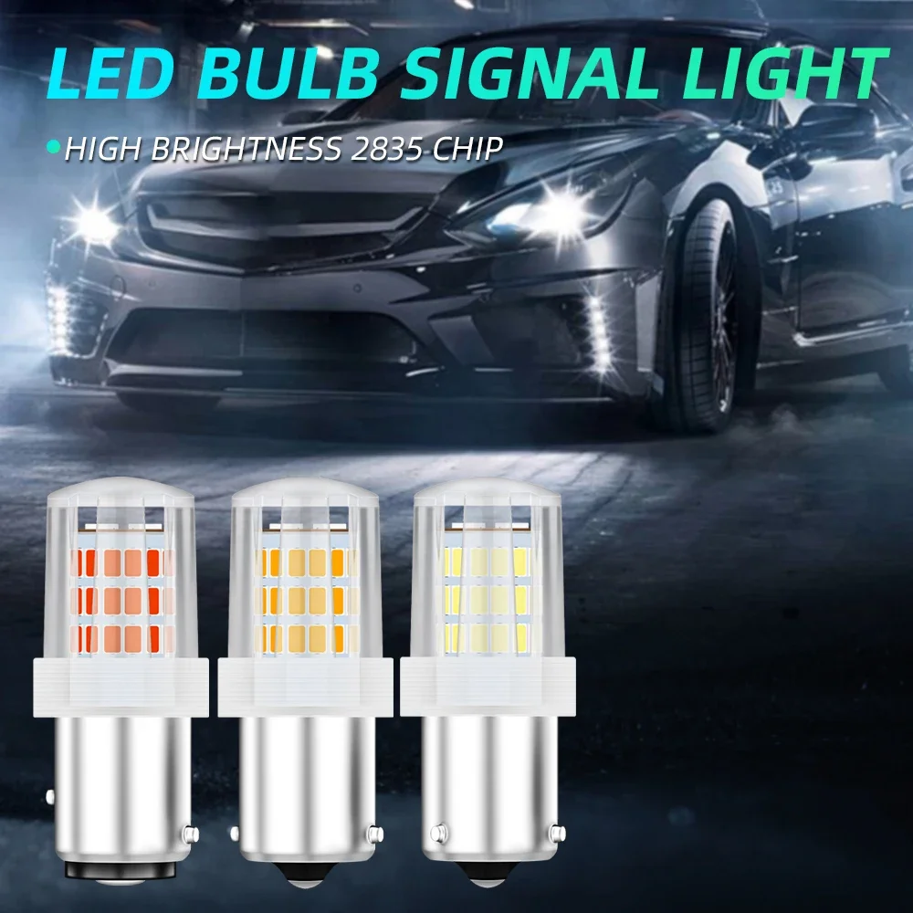 

2Pcs 1156 BA15S P21W BAU15S PY21W 1157 BAY15D P21/5W 2835 39 SMD LED Bulbs Daytime running lights turn signal lights indicator