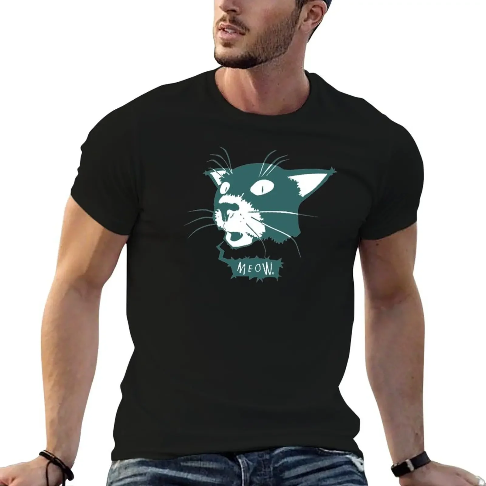 Somchai the Cat 2 Camiseta meninos estampa animal camiseta grande masculina