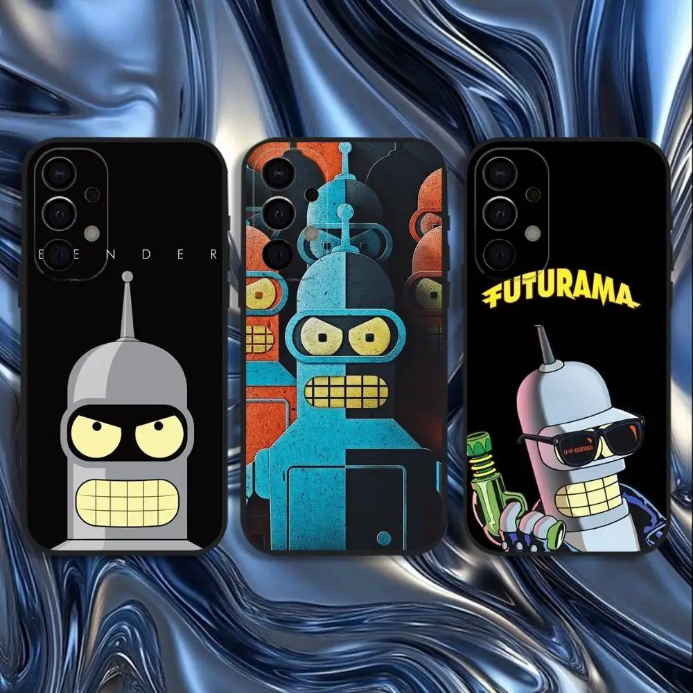 

Cartoon F-Futuramas Phone Case For Samsung S25,S24,S21,S22,S23,S30,Ultra,S20,Plus,Fe,Lite,5G Black Cover