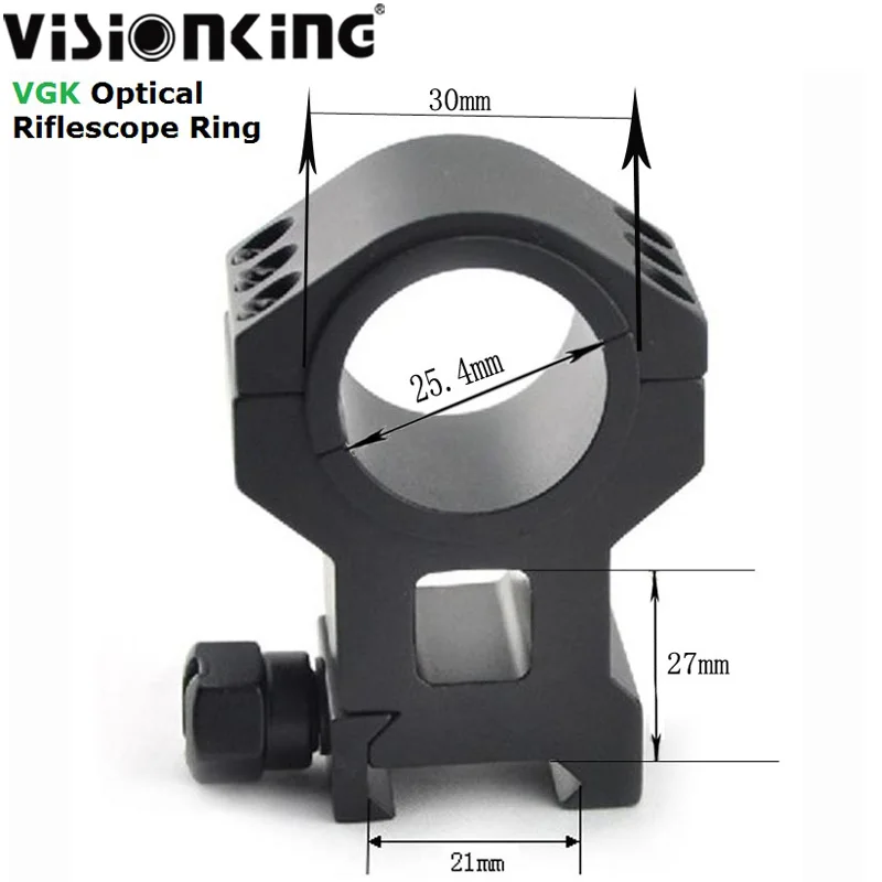 Visionking Rifle Scope Picatinny Mount Rings 25.4mm 30mm Mount For .223 .308 .50 Optical Sight Bracket For Riflescope Ring Mount