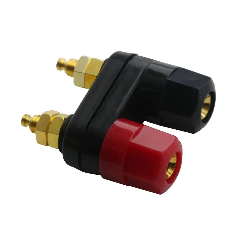 

1PCS Banana plugs Couple Terminals Red Black Connector Amplifier Terminal Binding Post Banana Speaker Plug Jack