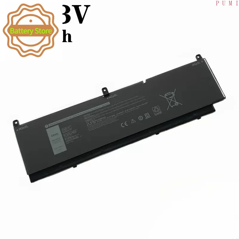 New High-quality PKWVM C903V 11.4V 68Wh 95Wh Laptop Battery for Dell Precision Precision 7550 7560 7750 7760 68ND3 Battery