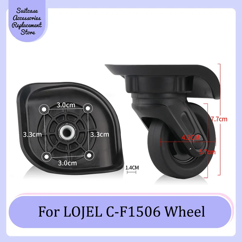 

For LOJEL C-F1506 Smooth Silent Shock Absorbing Wheel Accessories Wheels Casters Universal Wheel Replacement Suitcase Rotating