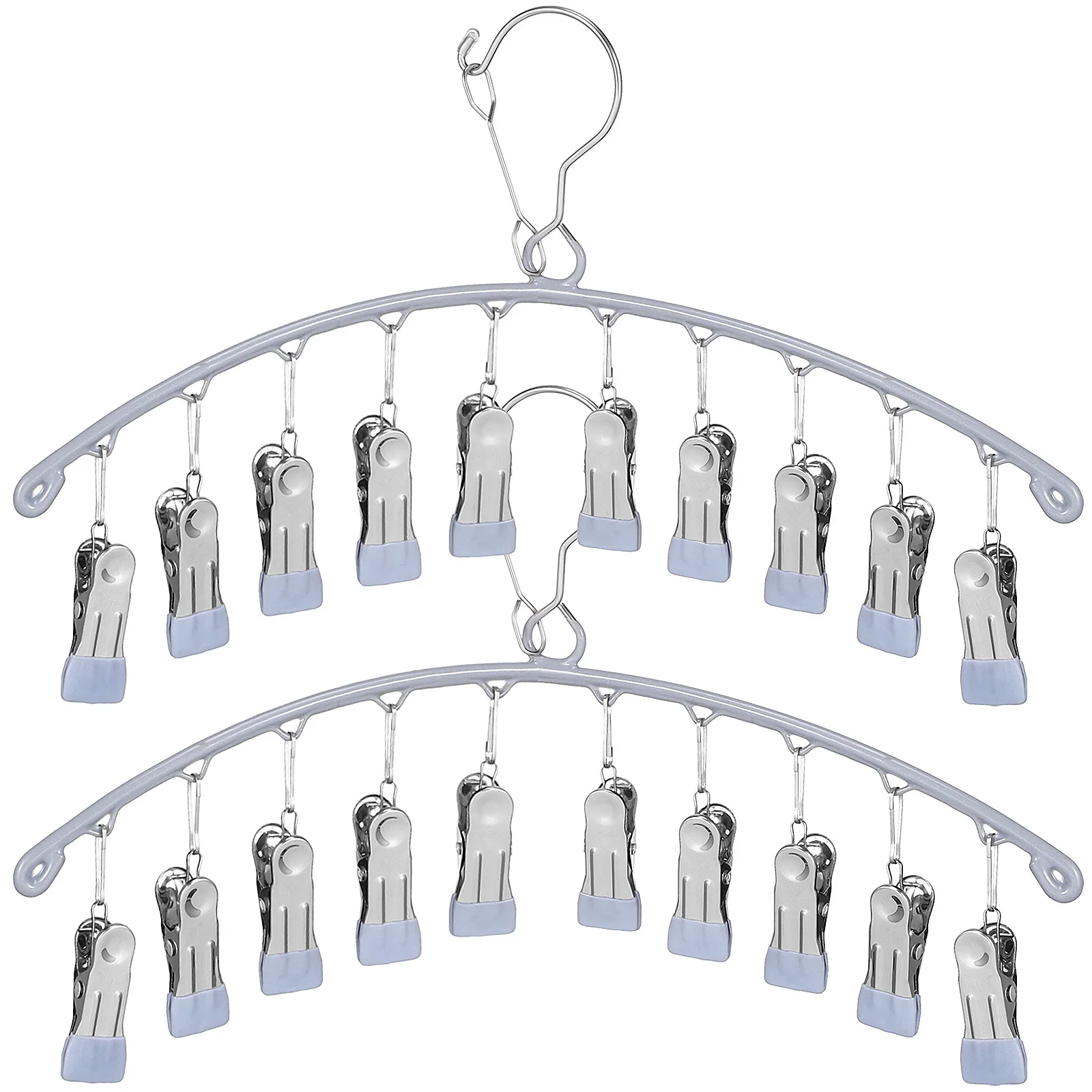 2 قطعة جورب تجفيف الرف مقاطع الفولاذ المقاوم للصدأ الشماعات الفضاء إنقاذ قبعة المنظم رف الغسيل مجفف الملابس جورب مجفف شماعات