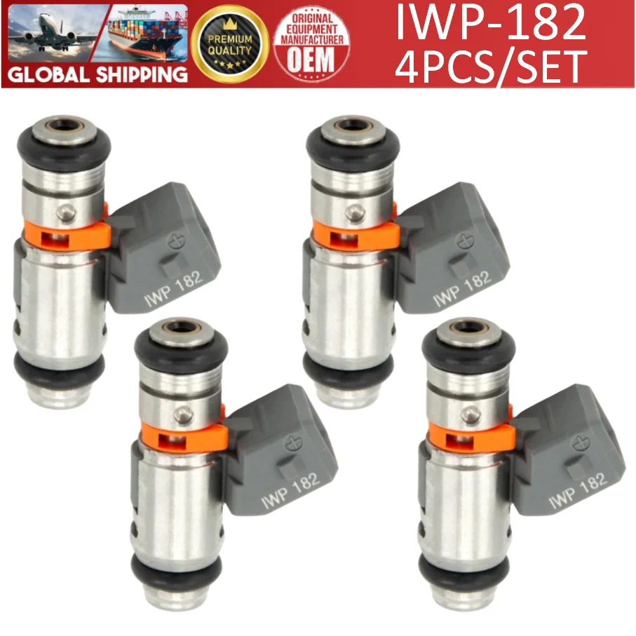 IWP-182 High quality 4pcs Fuel Injectors for Piaggio MP3 Beverly Vespa GTS APRILIA