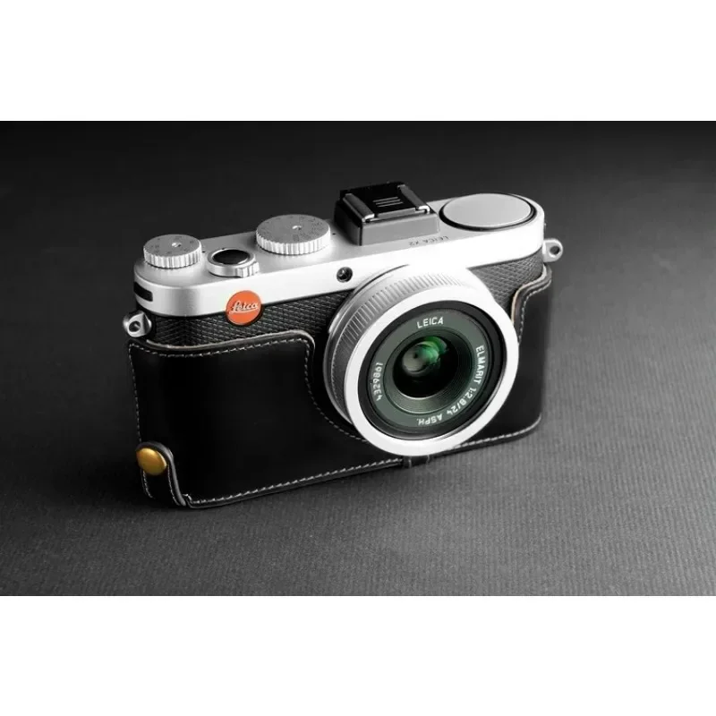 جراب كاميرا مصنوع يدويًا من الجلد الأصلي ، تصميم لـ Leica X1 ، X2 ، Type our our