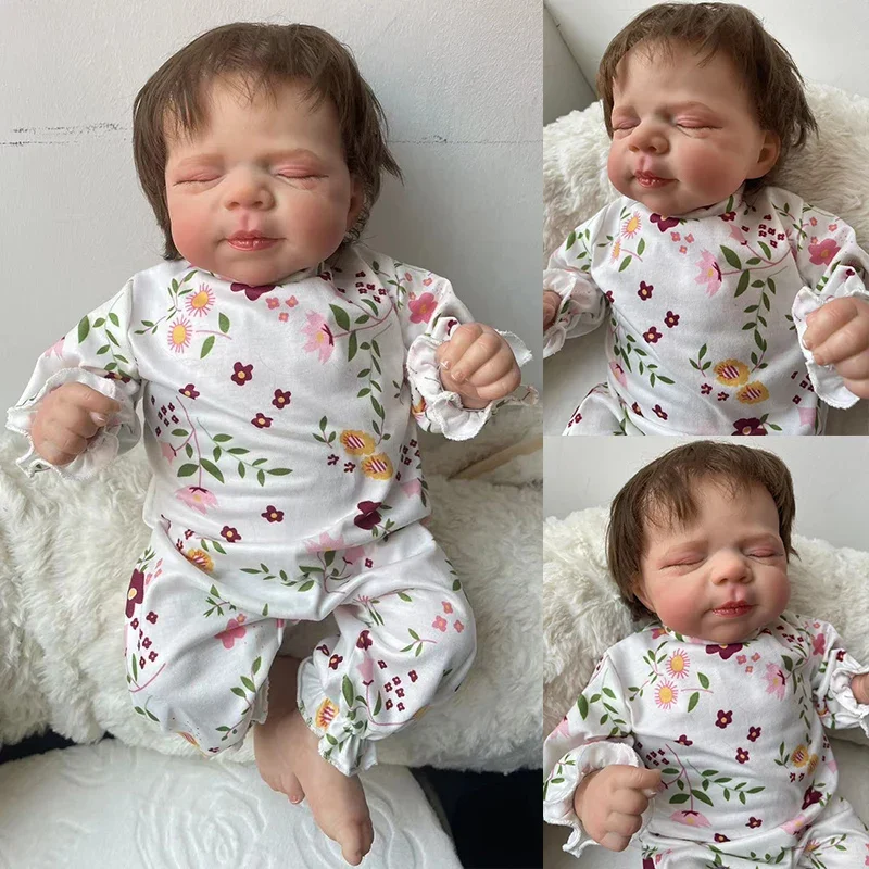 48CM Pascale Reborn Baby Doll Newborn Sleeping Baby Bebe Reborn 3D Paiting Skin with Many Details Veins куклы реборн Doll Toys