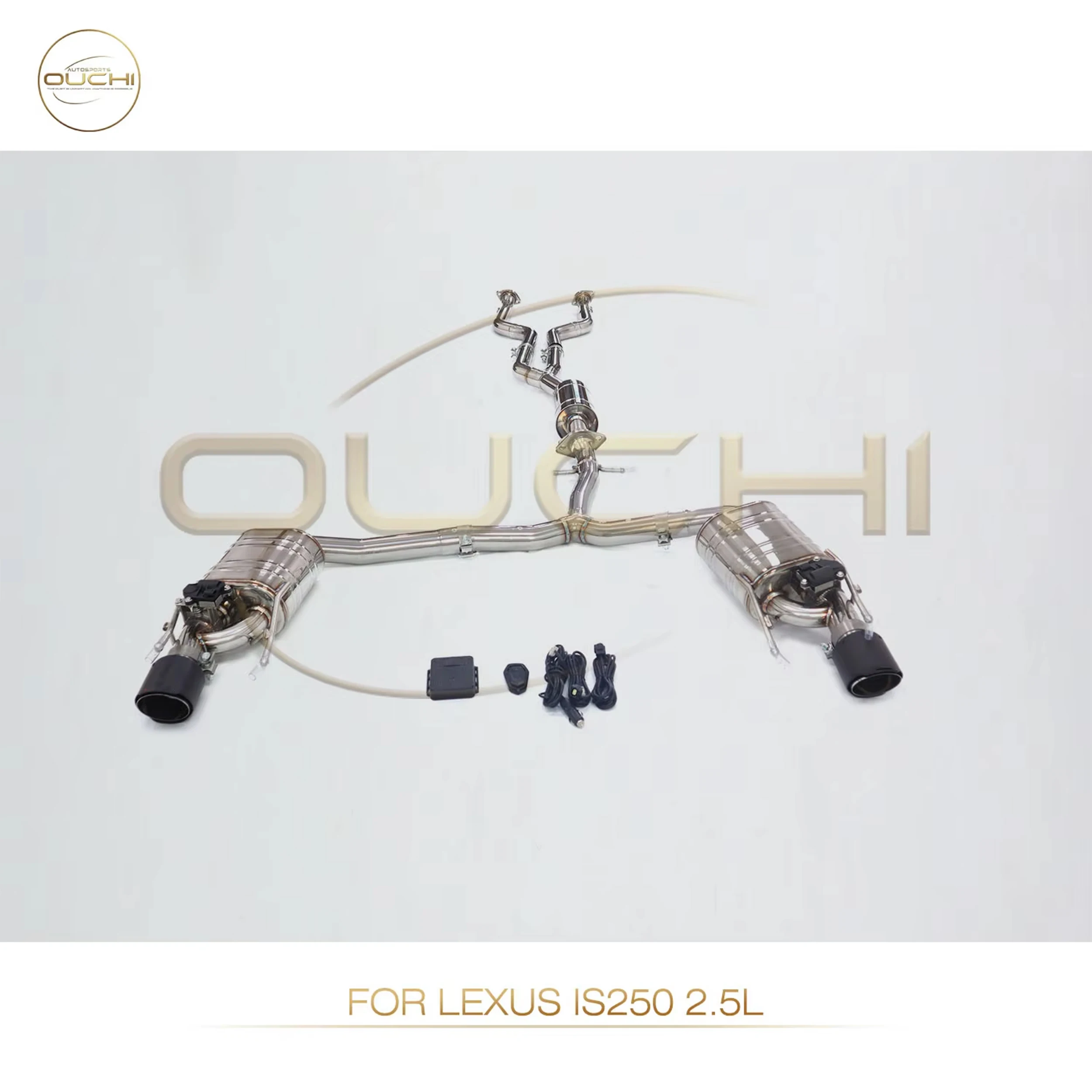 

Ouchi Stainless Steel Exhaust System Performance Catback For Lexus IS250 2.5L Muffler With Valve