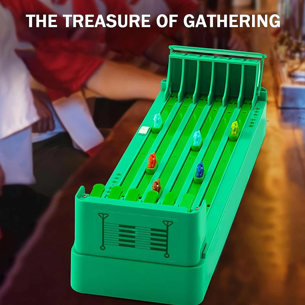 

Tabletop Horse Race Game with 6 Horse Horse Race Game Interactive Toy Hand Eye Coordination for Adults Kids