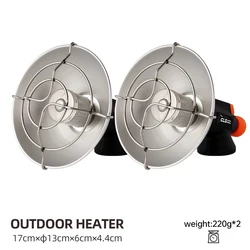Portable Camping Heater, Hiking Gas Heater, Stainless Steel Burner, Heating and Rescue Equipment