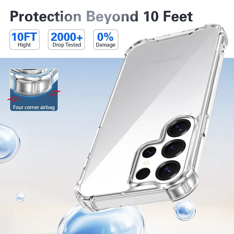 Hartschalenhülle für Samsung Galaxy A56 A55 A57 A37 A36 A35 A26 A17 A07 A06 A16 A15 5G Handyhülle Acryl Transparente Rückseite – Detail 1