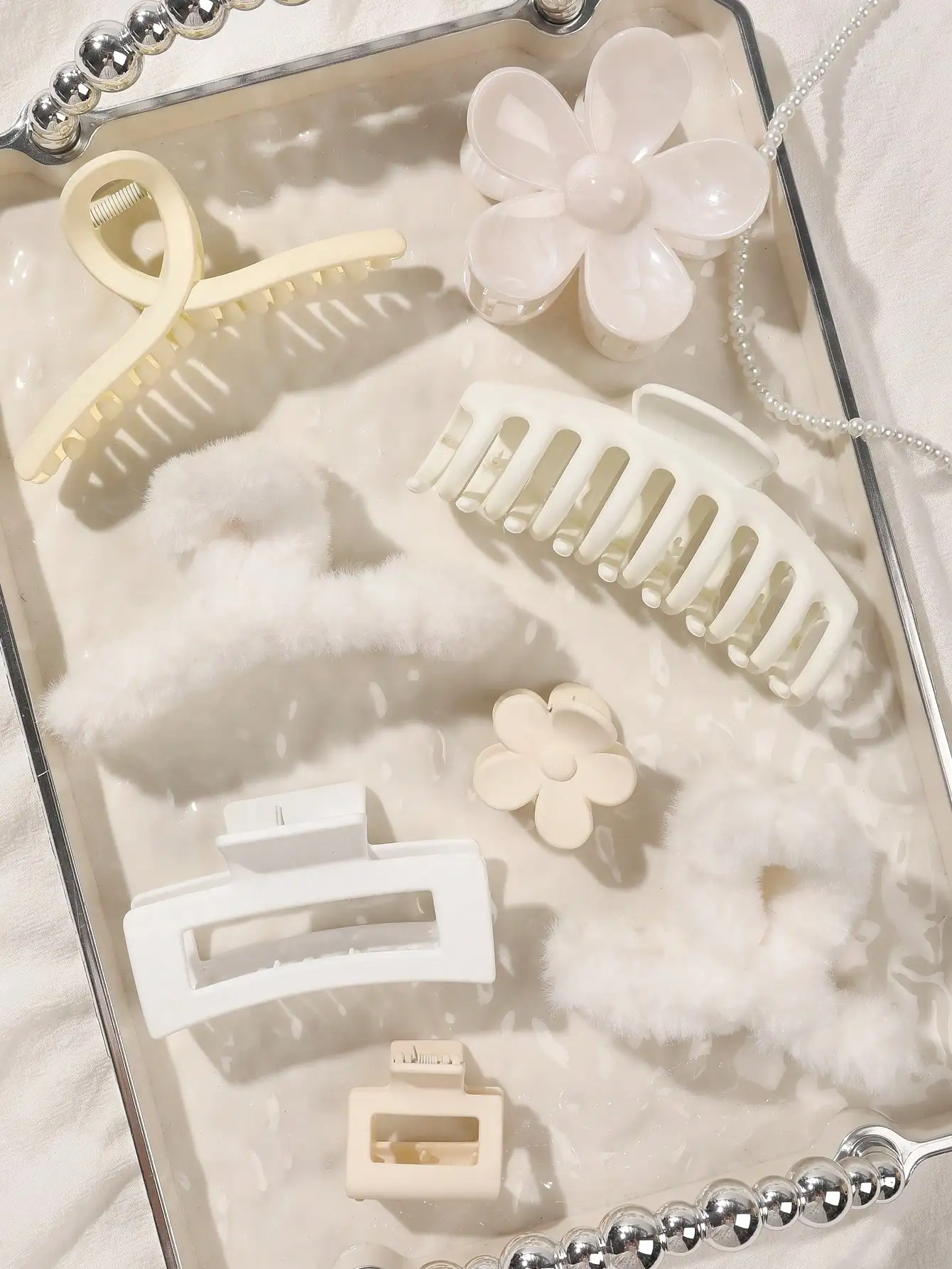 8 Stück Herbst-Winter-Rosa-Mode-Haarschmuck für Frauen, 4,9 Zoll große Haarklammern, matte Bananenklammer, starker Halt, Kieferklammer – Detail 17