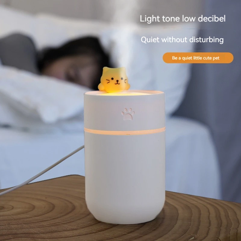 Mini supporter ficateur d'air USB pour animaux de compagnie, chat mignon, aquarelle, maison, petit atomiseur, grand volume de brouillard, machine d'aromathérapie, petit cadeau, nouveau