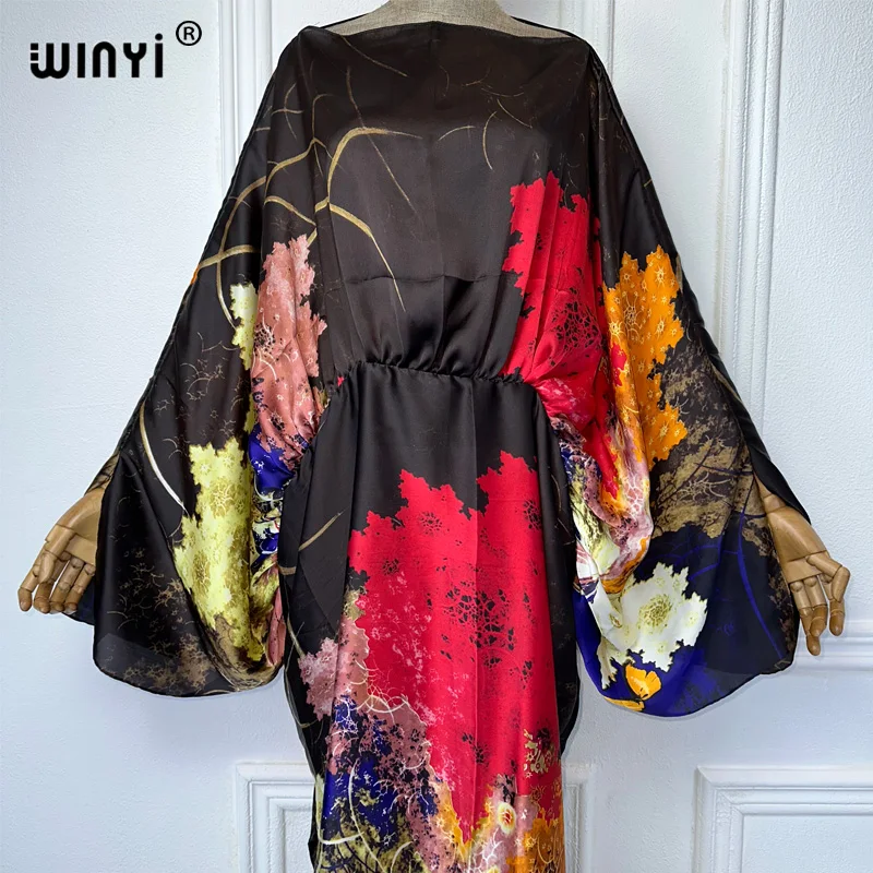 WINYI African summer dress sexy beach outfits women Beach Wear Bikini Cover up Robe summer clothes for women party long dresses