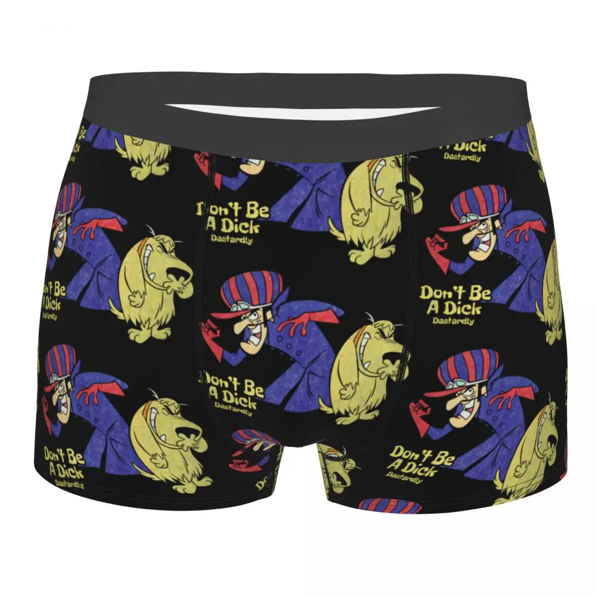 Men's Muttley Wacky Races Boxer Shorts Panties Soft Underwear Male Funny Plus Size Underpants