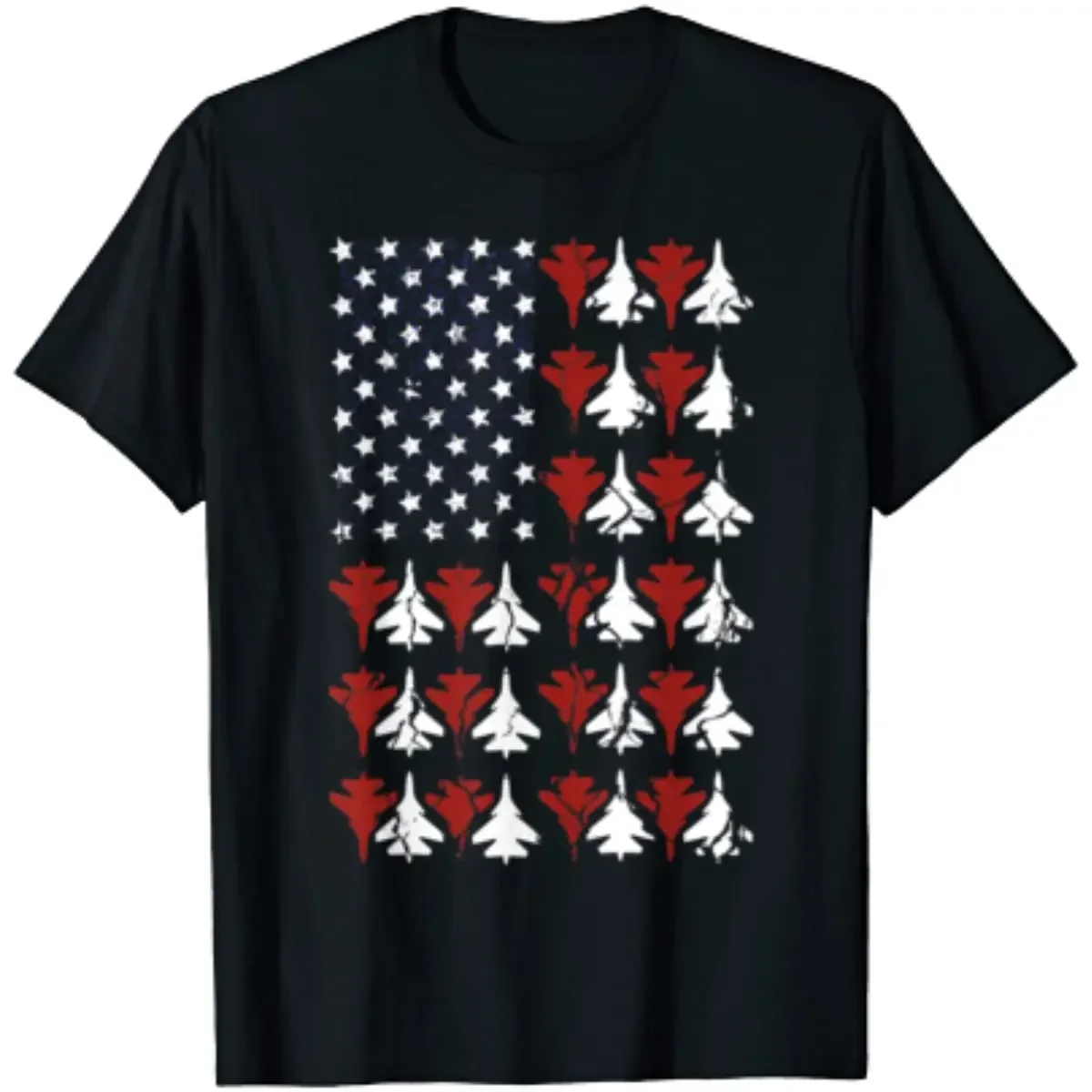 

American Flag Aircraft US F-22 Fighter Jet Air Force Men T-Shirt Short Sleeve Casual Boys T-Shirts