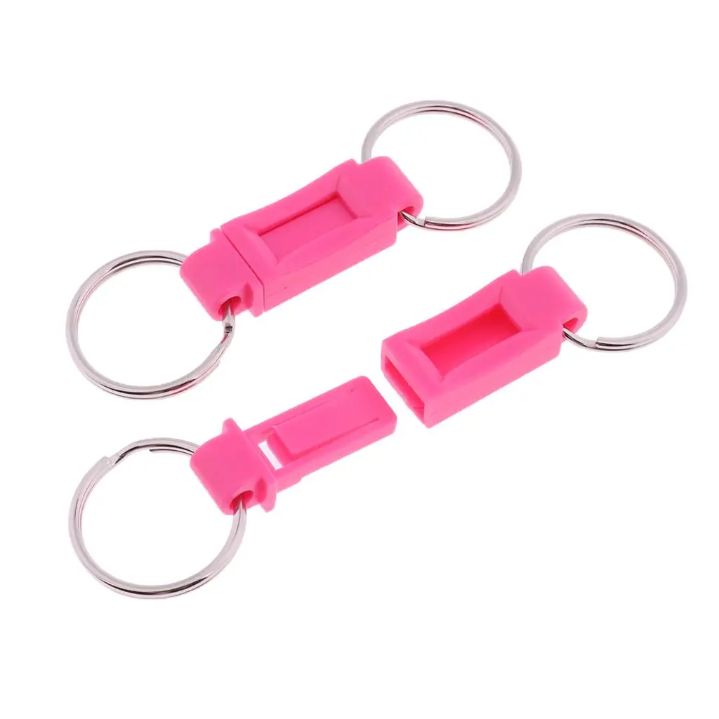 2-6pack 2 Pieces Breakaway Key Ring Separate House Car Keys Quick Release