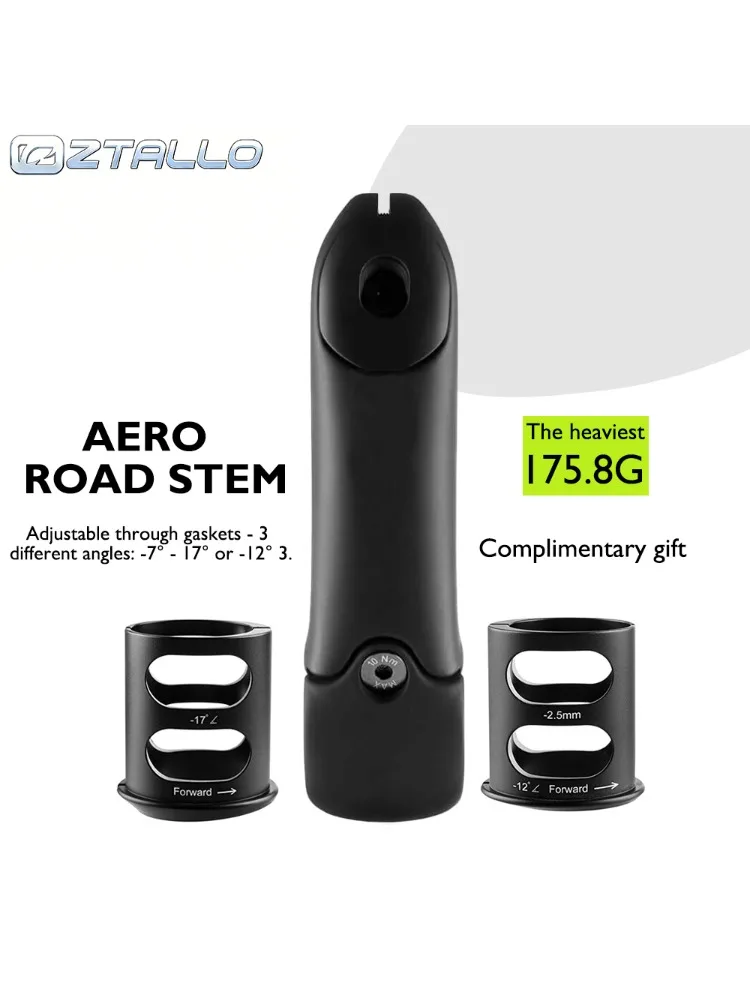 AliExpress NONE Aero Design Aero Road Stem 100% OneWay Carbon Fiber 31.8mm Clamp 1 1/8" 28.6mm -12°/-17°/-7° Shim 6Nm Torque 90-140mm Light High