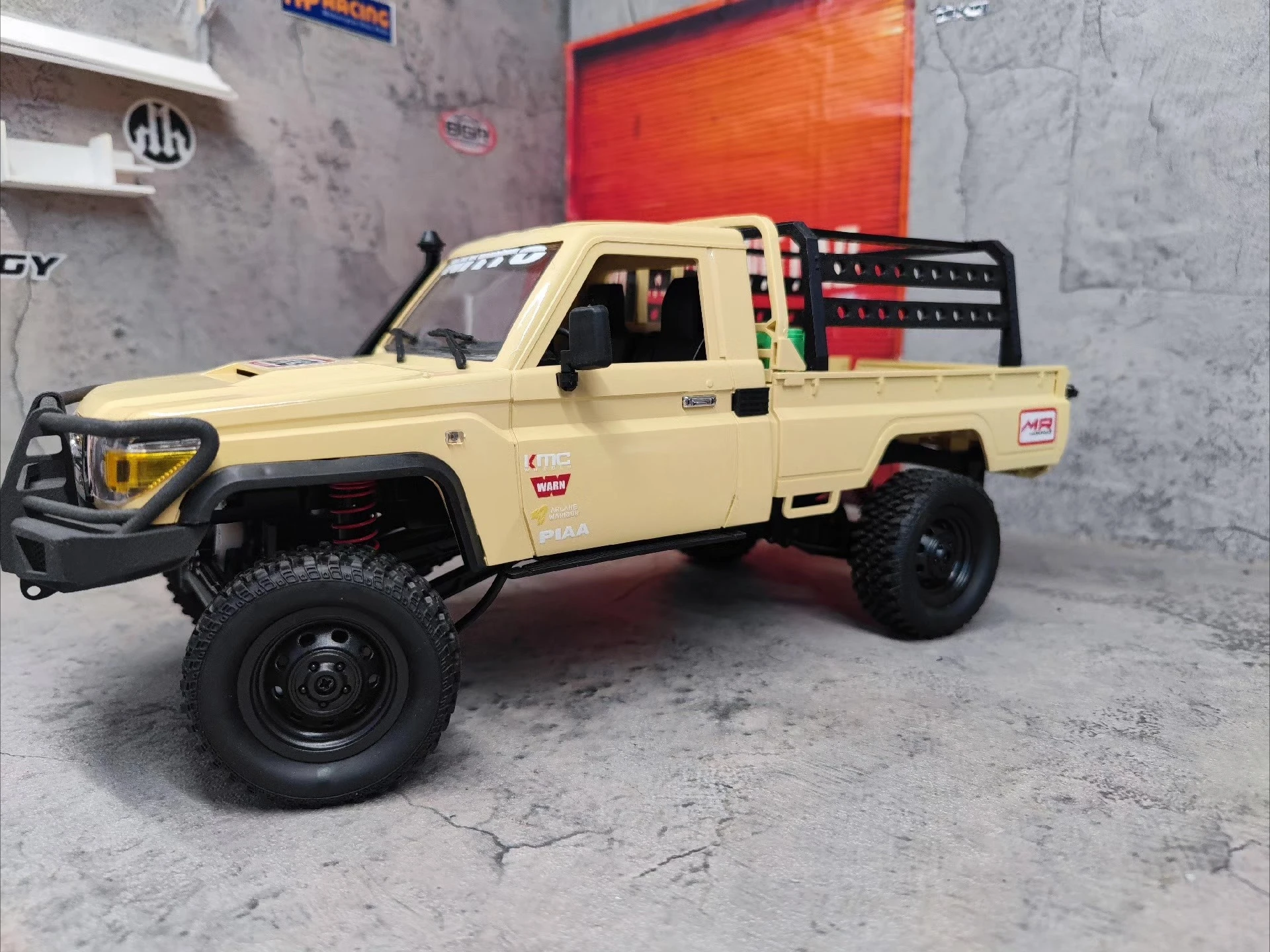 For MN Model MN82 1/12 Scaler RC Off‑Road Pickup Truck Mod accessories Custom Rear‑Bed Cargo Rack Shell Upgrade Decor Parts