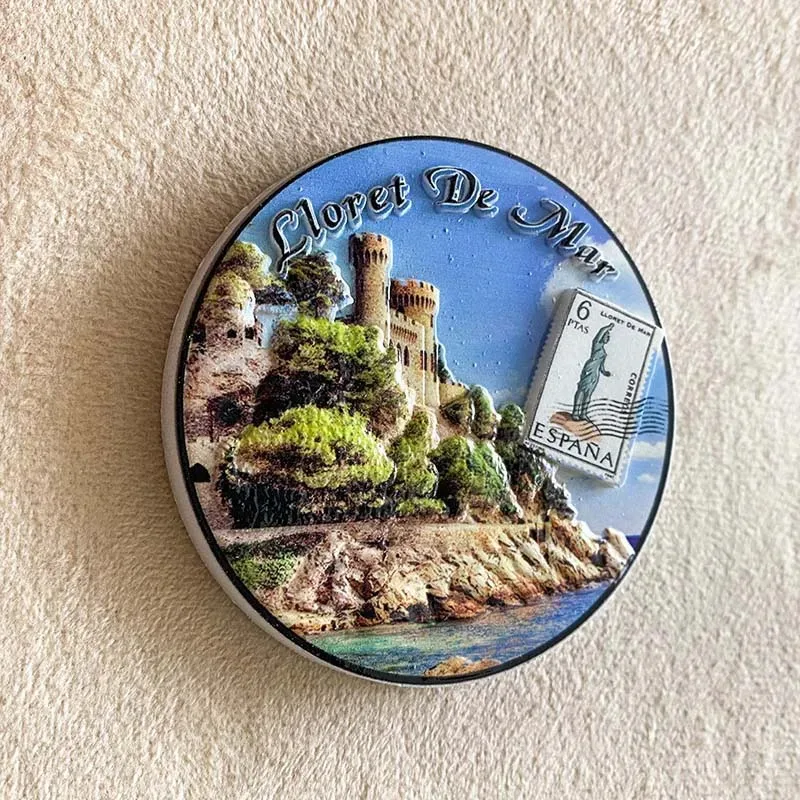 1pc, 3D resin magnetic refrigerator Rolait refrigerator magnets sticker Spanish travel souvenir home decoration sticker gi