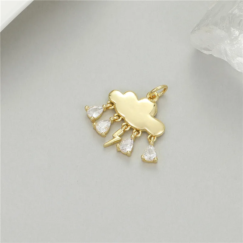 5Pcs Versatile Star Cloud Mini Pendants DIY Handmade Bracelet Necklace Earrings Jewelry Findings