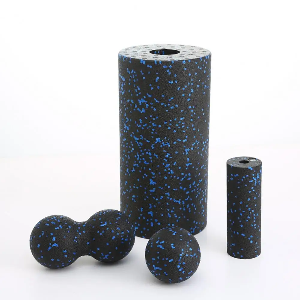4Pcs/Set EPP Foam Roller Fascia Ball High Density Back Pain Relief Yoga Exercise Physical Therapy Muscle Recovery Deep Tissue Ma