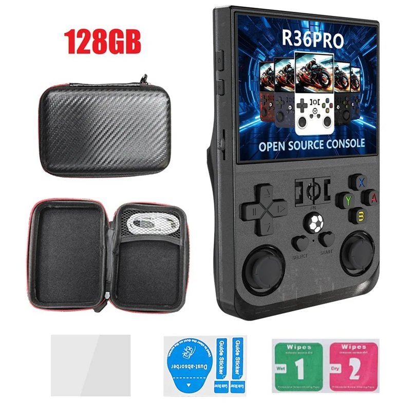 

R36PRO Handheld Retro Game Console 128GB 3.5inch HD Screen BJAS