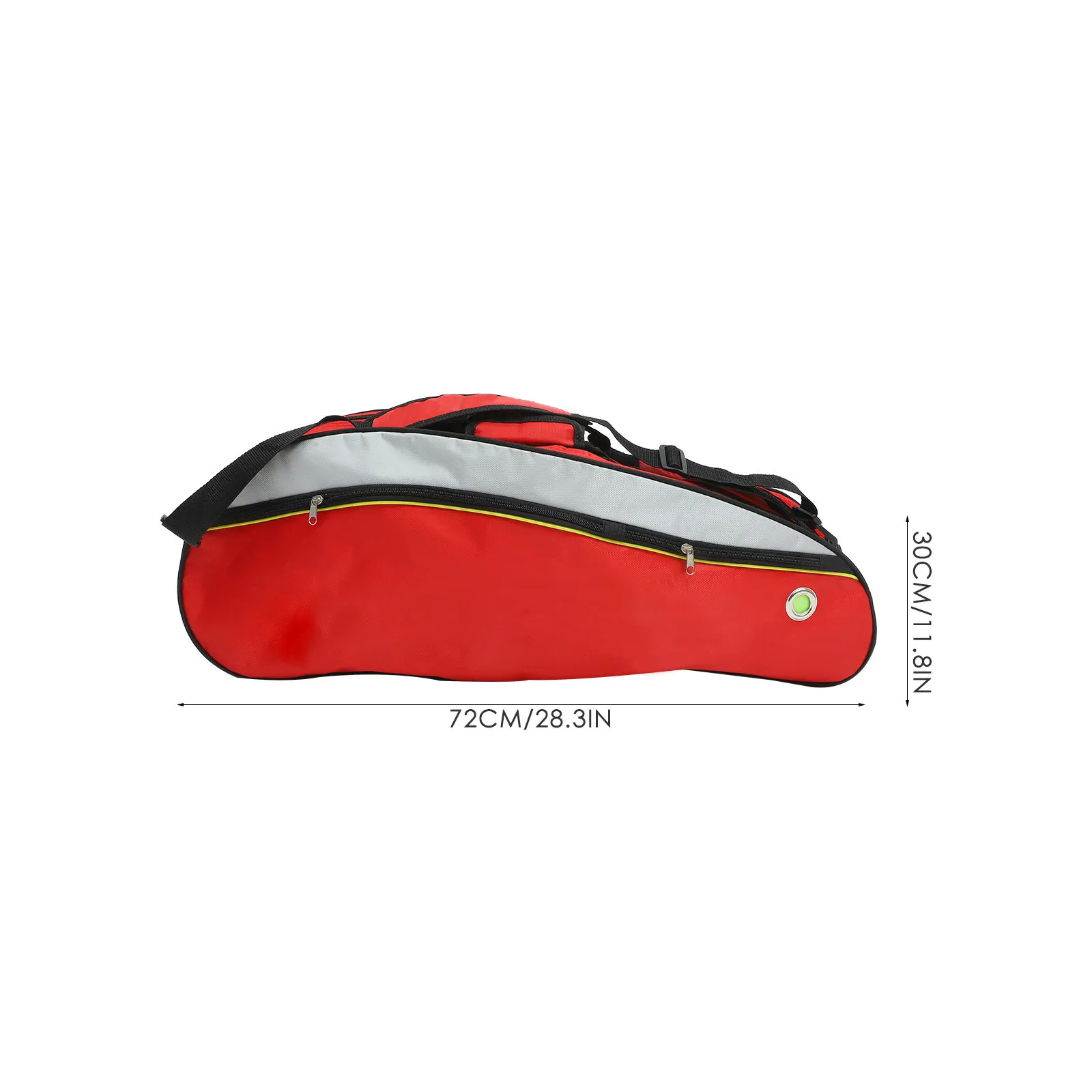 Multi-Layer Badminton Racket Bag Large Size Sweat-Resistant Nylon Racket Organizer with Adhesive Buckle Air-Ventilated Design