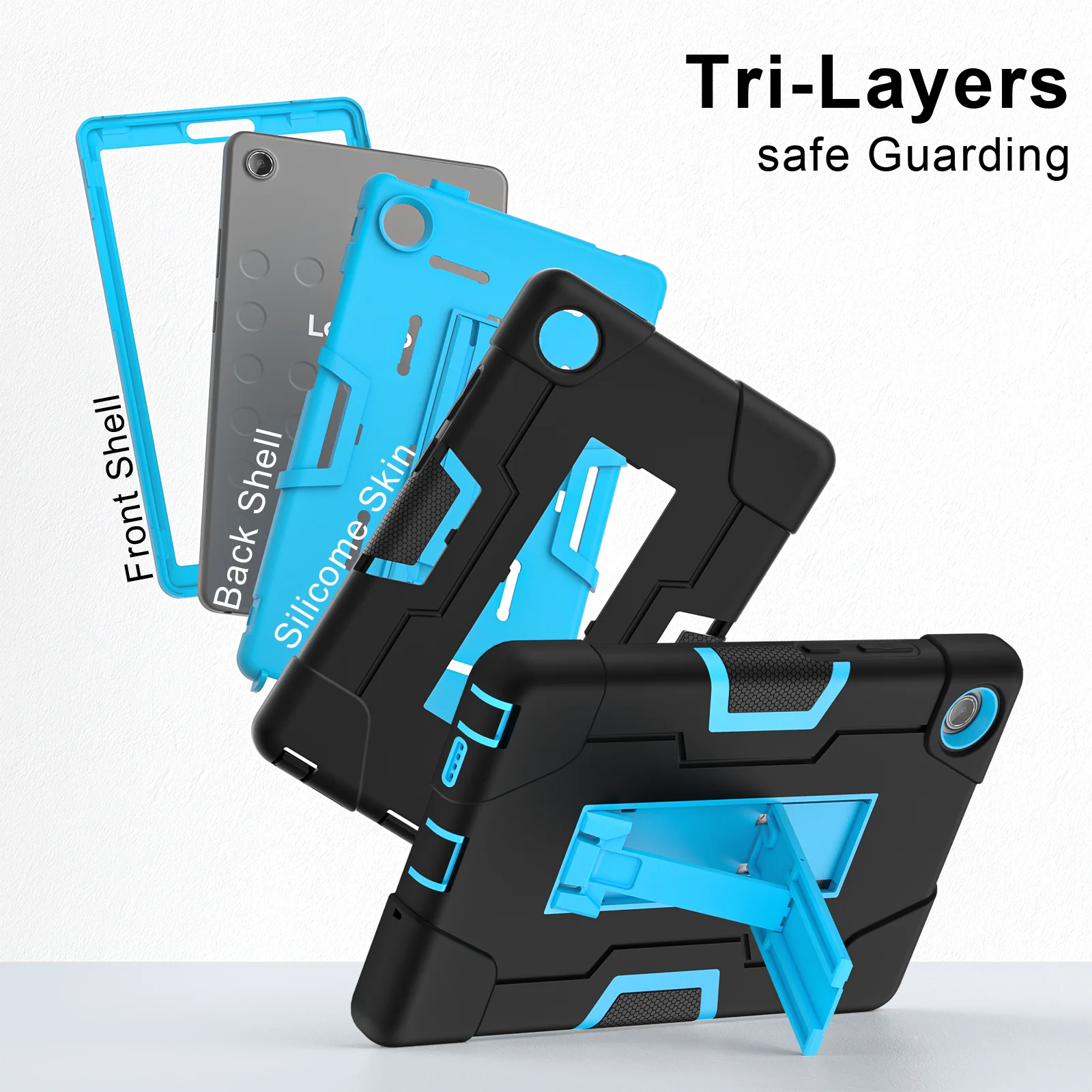 

Для Lenovo Tab One 8,7 "2025 K9 8,7" TB305FU TB305XU 360-поворотная ручка, подставка для планшетов, чехол + плечевой ремень