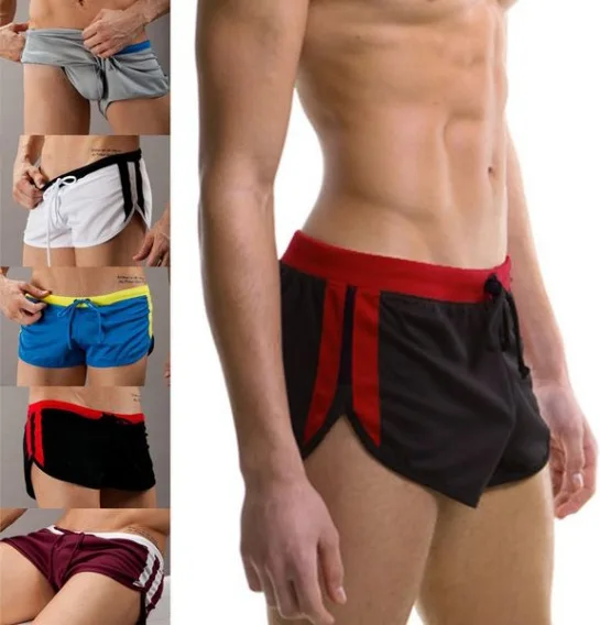 Shorts Men Swimsuit Low Waist Breathable Beach Wear For Men Summer Men's Swimwear Shorts Beachwear Sexy Swim Trunks  Size M-XXXL