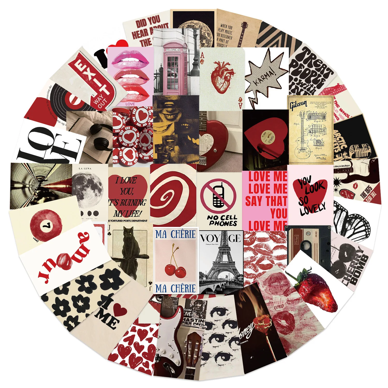 

50PCS Women Posters Love Y2k Style Stickers Decoration Suitcase Scrapbooking Phone Laptop Stationery Kid's Toy Sticker Gifts