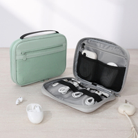 Travel Digital Data Line Storage Bag Large Capacity USB Data Cable Organizer Multi-functional Earphone Charger Makeup Bag