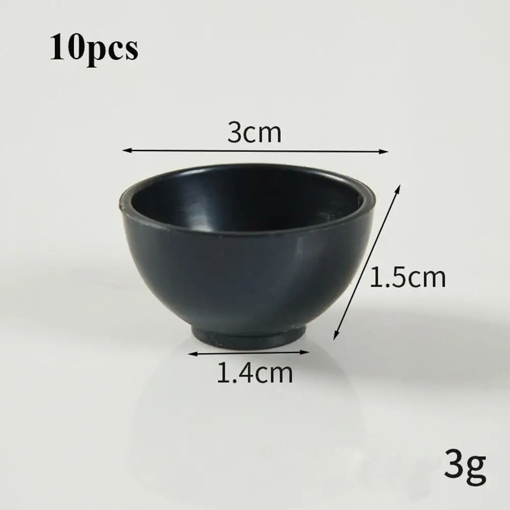 5/10 قطعة دمية زرقاء وبيضاء وعاء مصغر من البلاستيك 3 أنماط أدوات المائدة وعاء بيت الدمية اكسسوارات 1:12 دمية الديكور