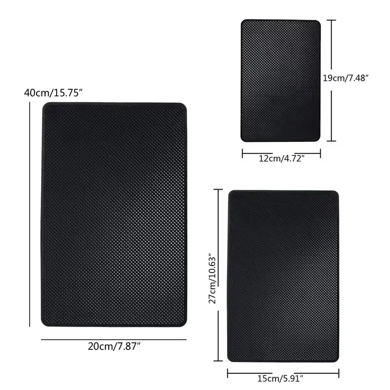 لوحة سيارة لزجة عدم الانزلاق بولي كلوريد الفينيل سيليكون حصيرة متعددة الوظائف العالمي الهاتف الخليوي مفتاح تخزين الحصير اكسسوارات السيارات الداخلية