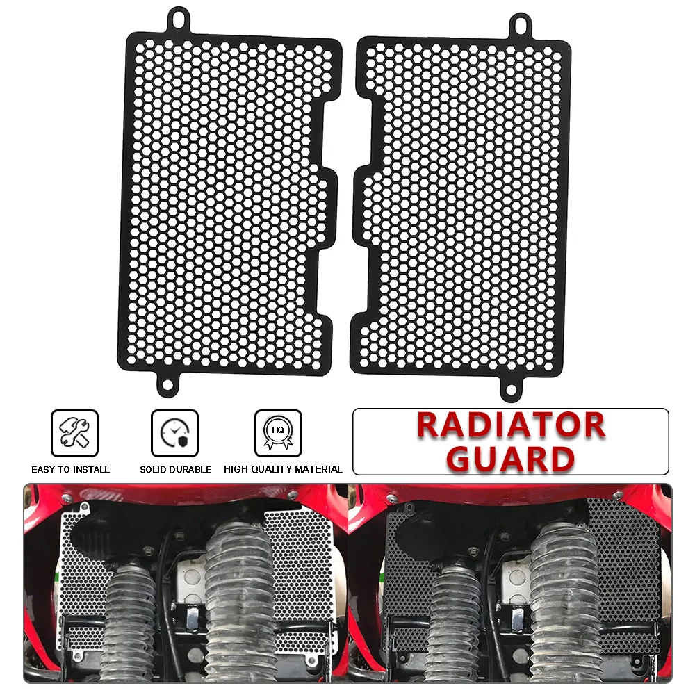 XRV750 XRV650 Motorcycle Radiator Cover Grille Guard Water Tank Protector For Honda XRV 750 650 Africa Twin RD07 RD07A RD03