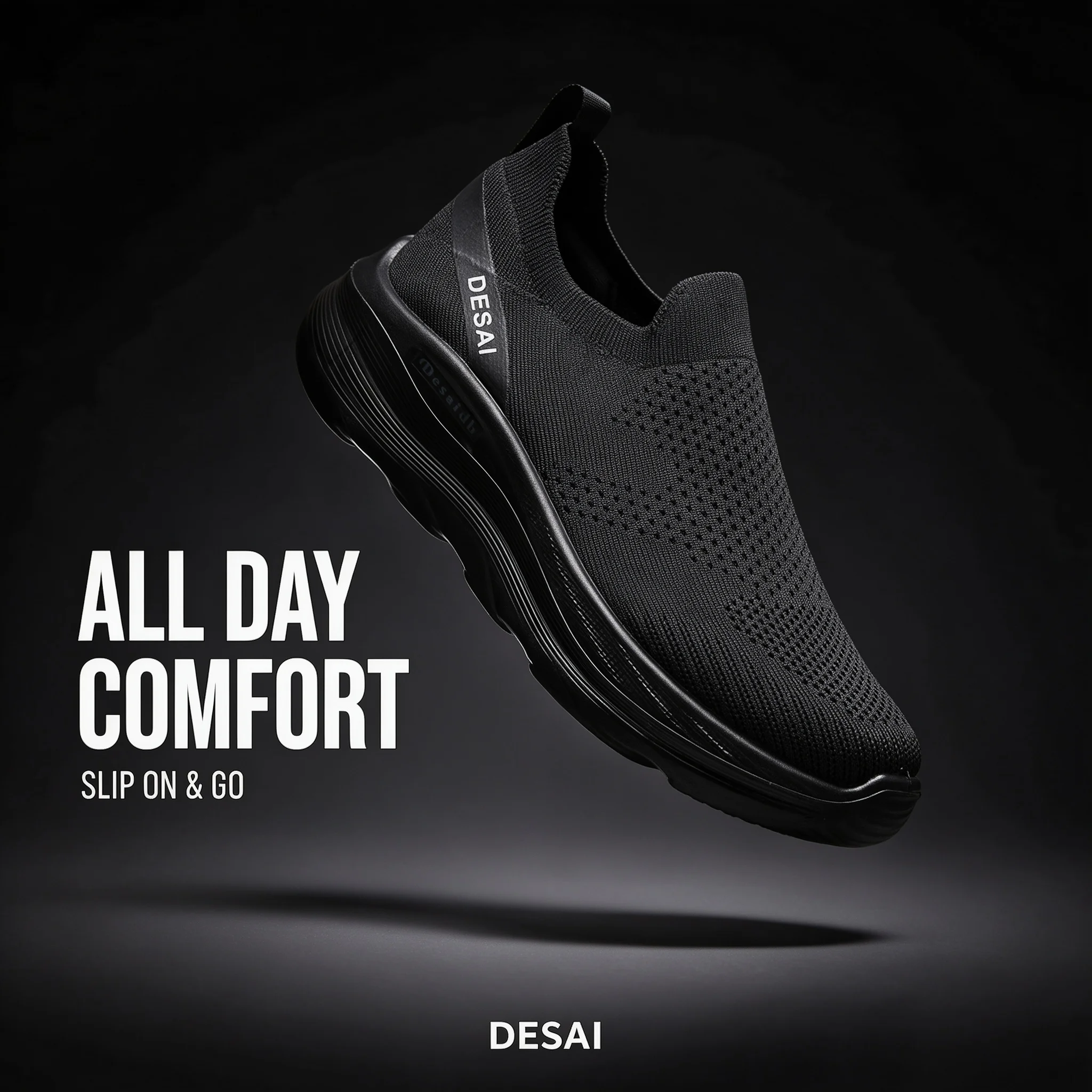 Men Summer Mesh Round Toe Lightweight Breathable Non-Slip Casual Jogging Shoes For Outdoor Fitness Daily Walking