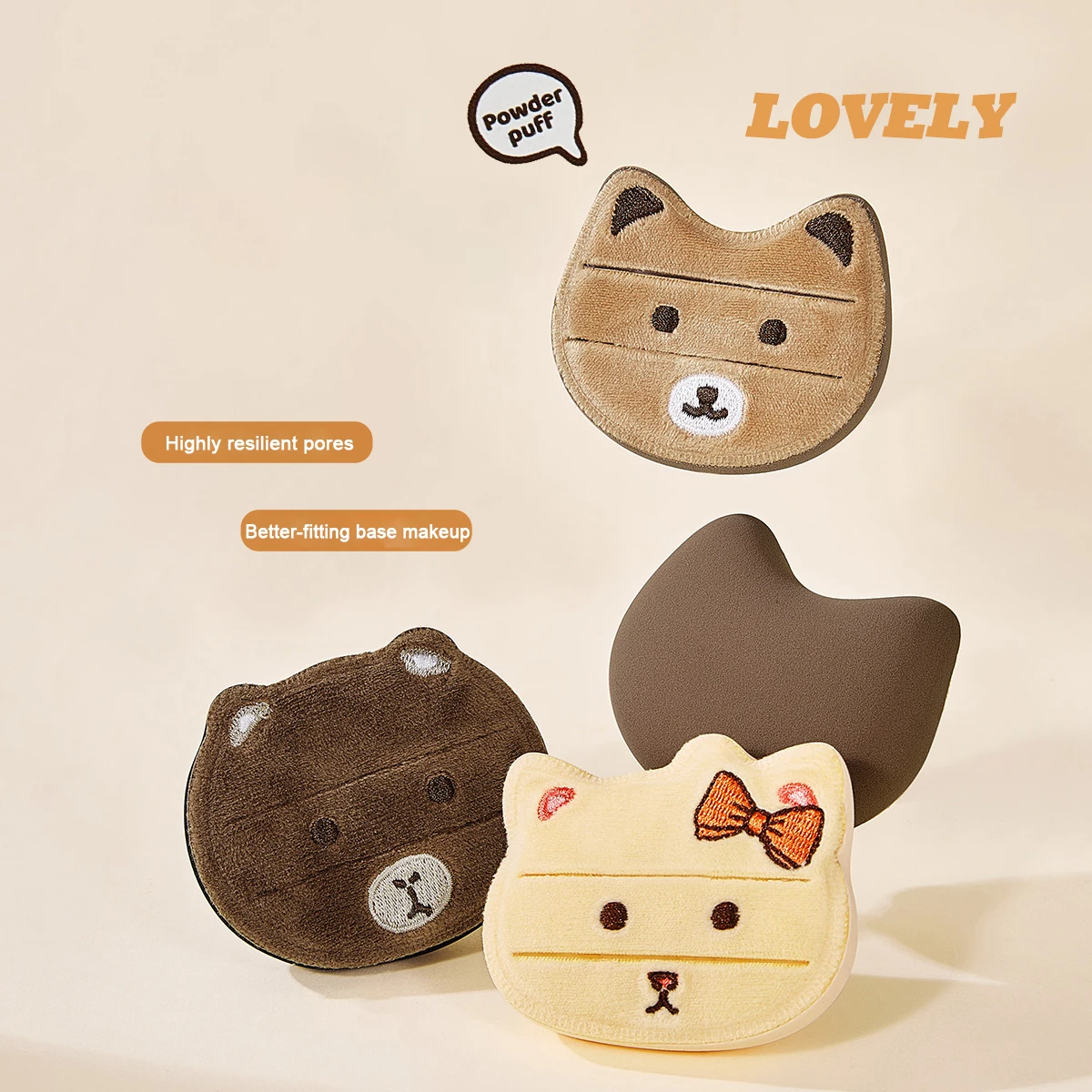 Premium Thick Soft Makeup Puff - Śliczna, przyjazna dla skóry gąbka do makijażu na mokro i na sucho, zapewniająca lepsze nakładanie bazy pod makijaż