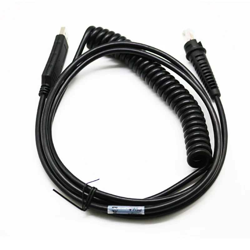 9FT 3M Coiled USB Data Cable with Chip For Honeywell IT3800 ImageTeam 3800 Barcode Scanner