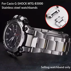 For Casio G-SHOCK MTG-B3000 Stainless Steel Watchbands Men's Watch Band Retrofitting Watch Accessories Quick Disassembly  Black