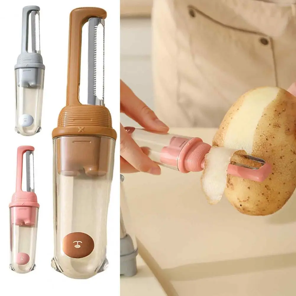 Stainless Steel Paring Knife Portable Fruit Vegetable Peeler Multifunctional Vegetable Peeler with Protective Cover Portable