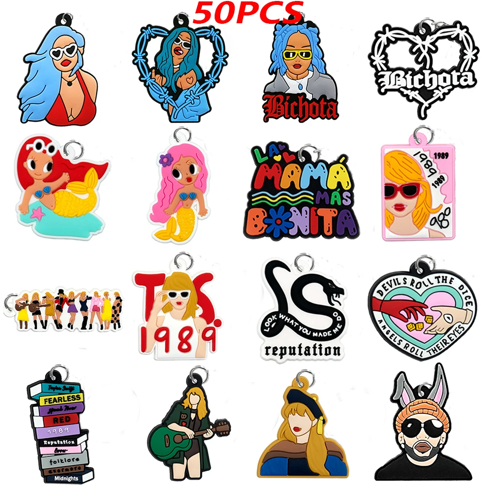 슈퍼 여성 가수 스타 키체인, 패션 키링 팬, 기념품 핏, 여자 남자 친구 핸드백 펜던트, 자동차 키 액세서리, 50 개
