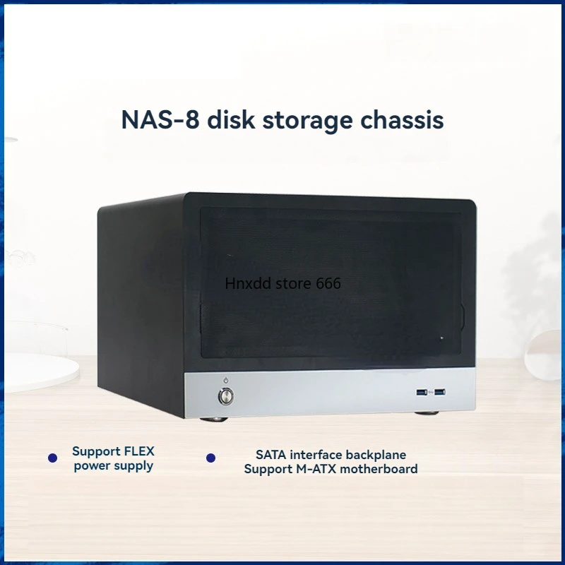 New Office Home Storage Hot-Swap Server Chassis NAS Case Sata Backplane USB3.0 Support Matx Motherboard