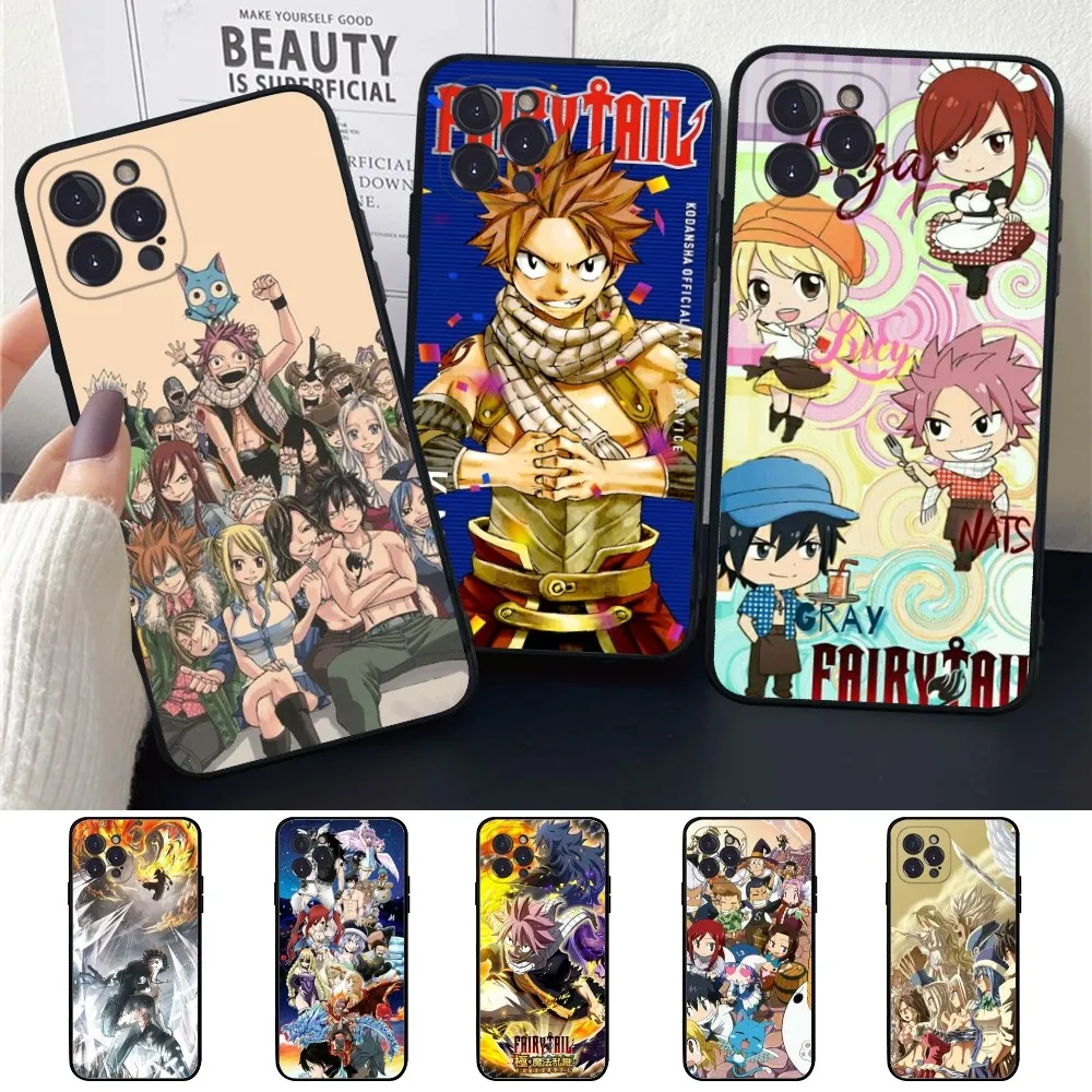 Anime Fairy Tail Phone Case Silicone Soft for iphone 15 14 13 12 11 Pro Mini XS MAX 8 7 6 Plus X XS XR Cover