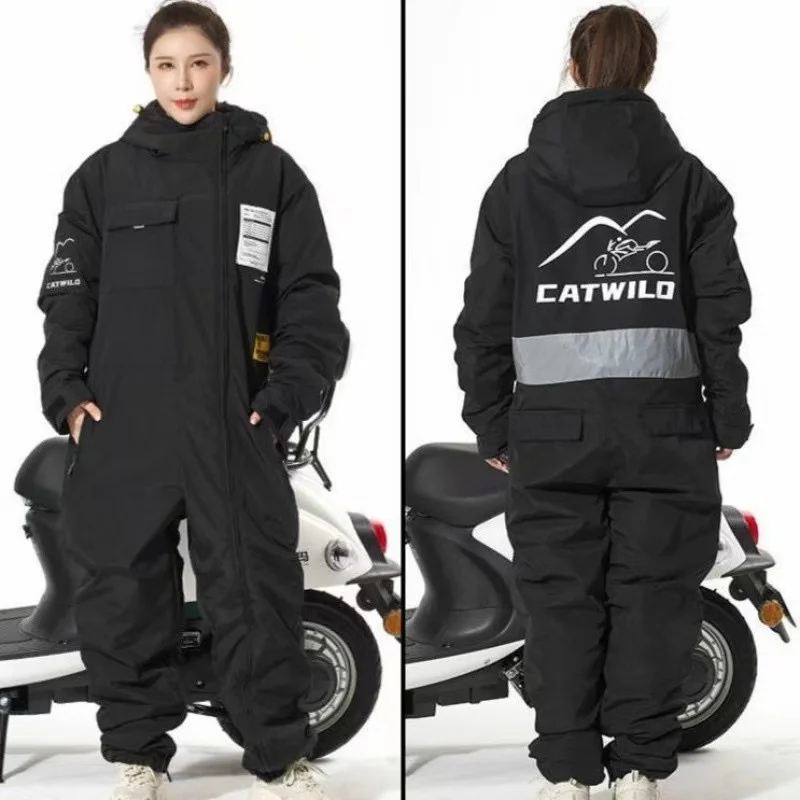 

Motorcycle Jacket Winter ColdProof Windproof Suit Motorcycle Cross-country Equipment Men's and Women's Ski Fishing Suit Velvet ﻿