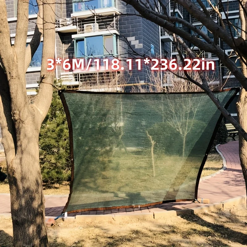 مظلة شمسية مخصصة للحديقة - أخضر داكن - عملية خياطة ثلاثية الأبعاد عالية الجودة تخلق حماية من الشمس