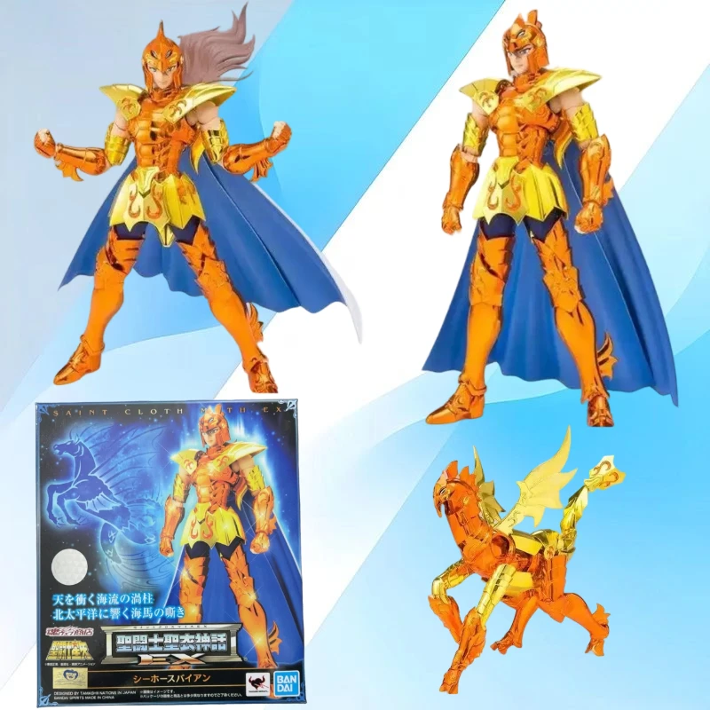 

Оригинальные фигурки BANDAI Saint Cloth Myth EX SeaHorse Baian Tamashii в наличии, аниме-модели, игрушки