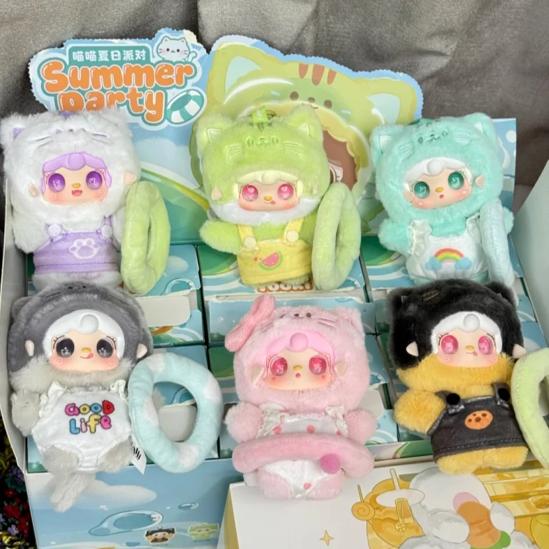 

Новая серия Yooki Meow для летней вечеринки, модная слепая коробка, милый виниловый кулон, коллекция, украшение для сумки, игрушка, орнамент, подарок на день рождения для девочки