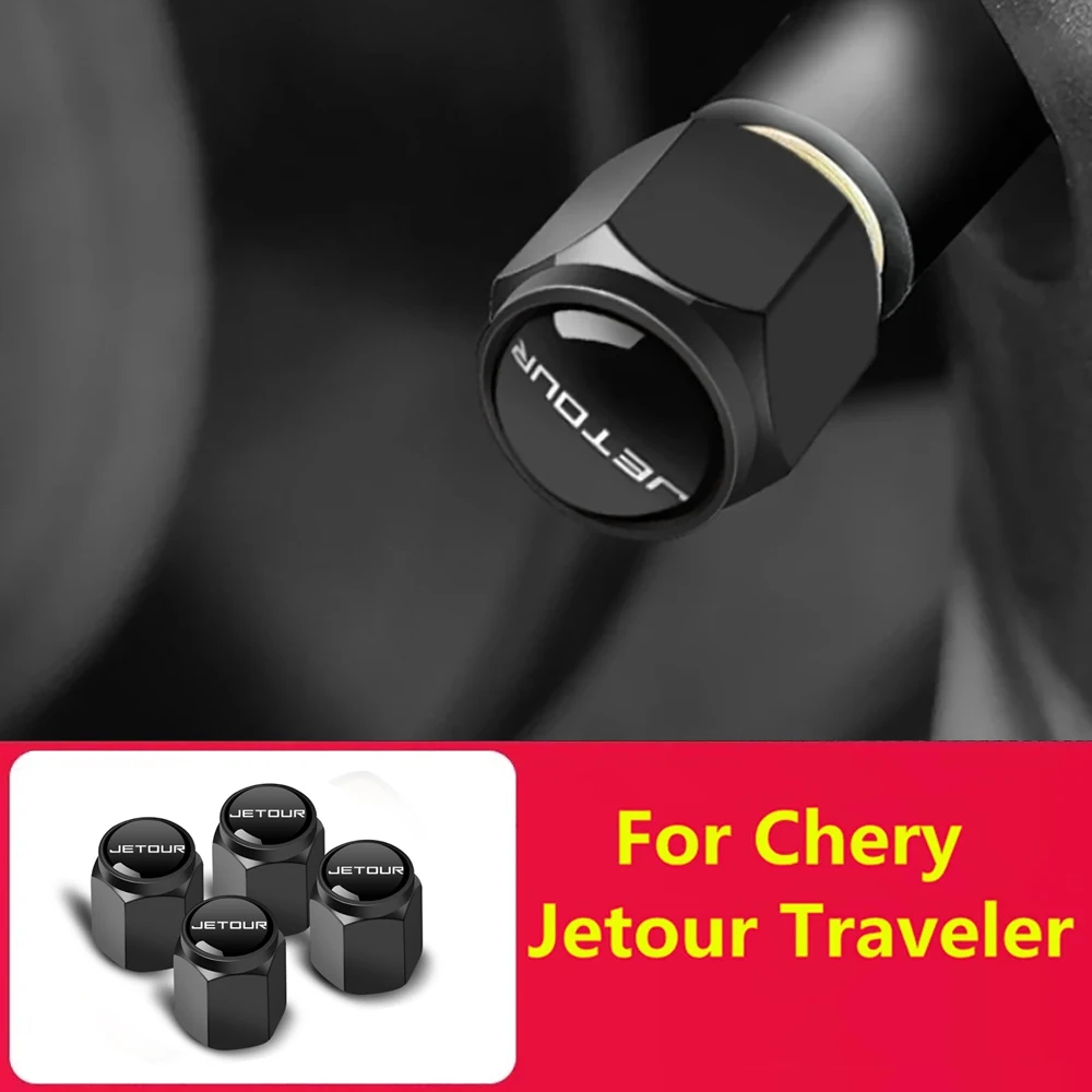 

4Pcs Car Wheel Tire Air Valve Caps Stem Cover Fit For Chery Jetour X70 X90 Plus Dashing Traveler T2 Auto Accessorie