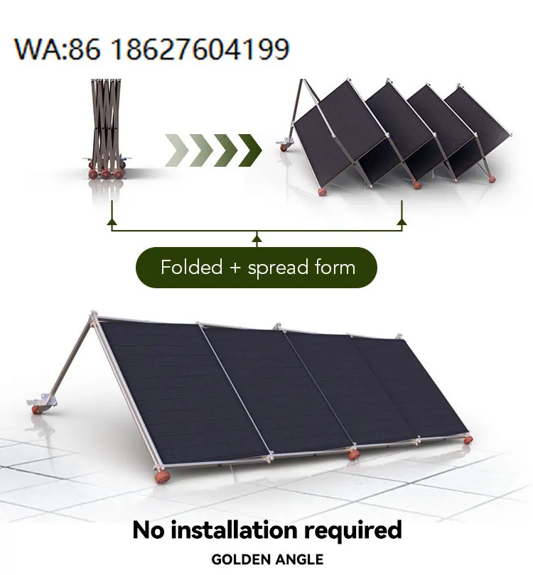 2400W Foldable Monocrystalline Solar Kit, Flexible Portable Panel Home Off Grid Power Supply